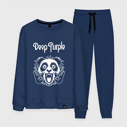 Костюм хлопковый мужской Deep Purple rock panda, цвет: тёмно-синий