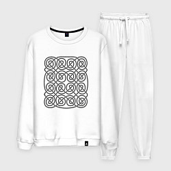 Мужской костюм Кельтский бесконечный черный узор