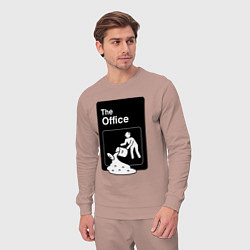 Костюм хлопковый мужской Суп и офис, цвет: пыльно-розовый — фото 2