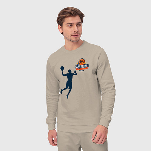 Мужской костюм Игрок в баскетбол basketball / Миндальный – фото 3