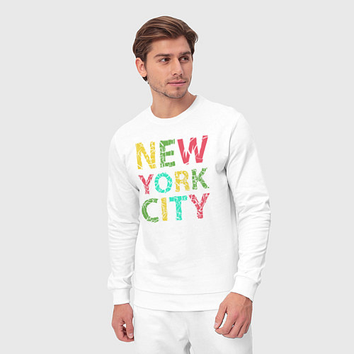 Мужской костюм New York city colors / Белый – фото 3