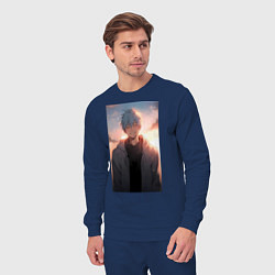 Костюм хлопковый мужской Тэцуя Куроко, цвет: тёмно-синий — фото 2