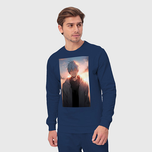 Мужской костюм Тэцуя Куроко / Тёмно-синий – фото 3