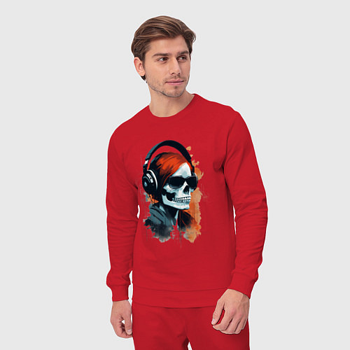 Мужской костюм Grunge redhead girl skull / Красный – фото 3