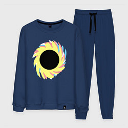 Костюм хлопковый мужской Простая червоточина, цвет: тёмно-синий