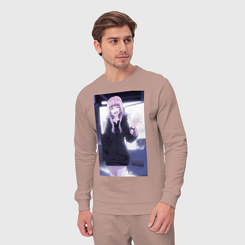 Мужской костюм Надзуна Нанакуса - Песнь ночных сов / Пыльно-розовый – фото 3