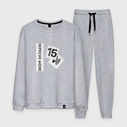 Костюм хлопковый мужской Depeche Mode - Little fifteen, цвет: меланж