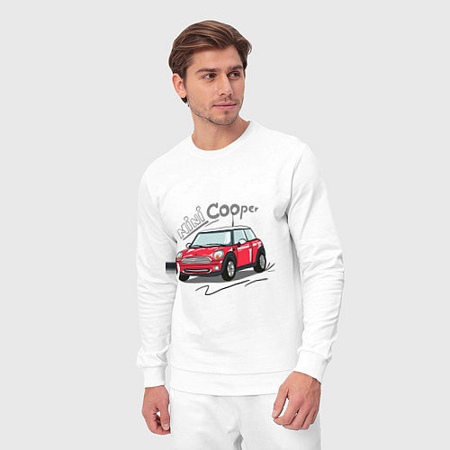 Мужской костюм Mini Cooper / Белый – фото 3
