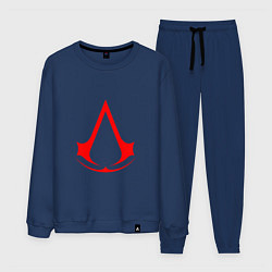 Костюм хлопковый мужской Red logo of assassins, цвет: тёмно-синий