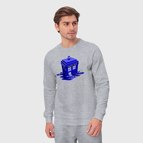 Мужской костюм Tardis ink / Меланж – фото 3