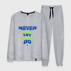Костюм хлопковый мужской Never Let Go Jungkook, цвет: меланж