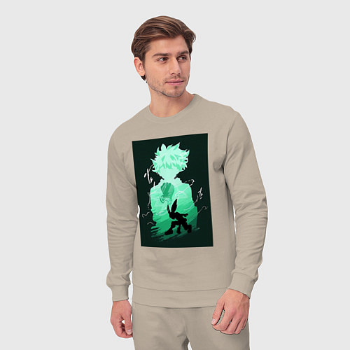 Мужской костюм Моя геройская академия Идзуку Мидория герой / Миндальный – фото 3