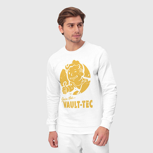Мужской костюм Vault boy like print / Белый – фото 3