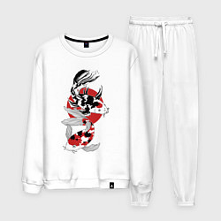 Мужской костюм Карпы кои - японская графика