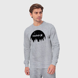 Костюм хлопковый мужской Night Santa Claus, цвет: меланж — фото 2