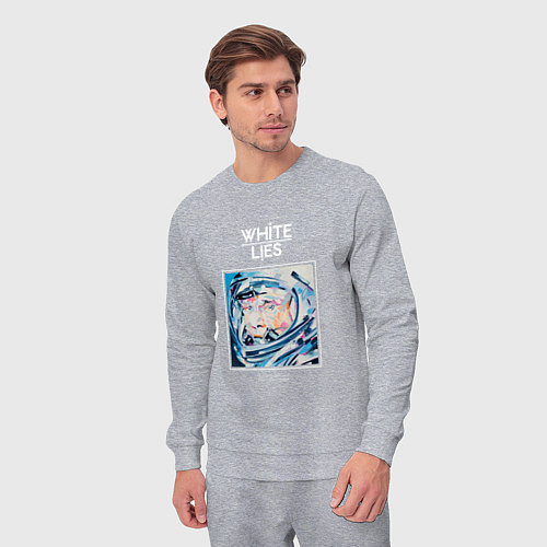Мужской костюм White Lies - Big TV new merch / Меланж – фото 3