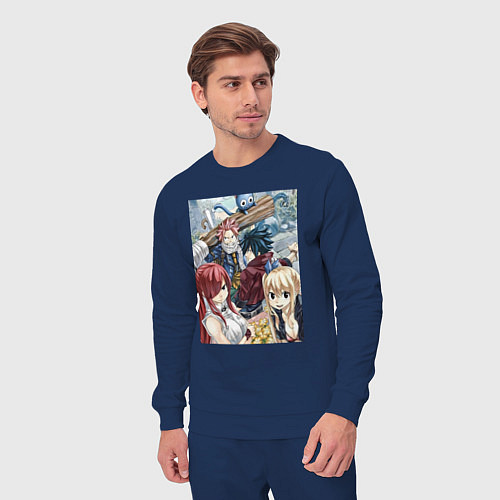 Мужской костюм Хвост Феи Эрза Скарлет Грей Фуллбастер / Тёмно-синий – фото 3