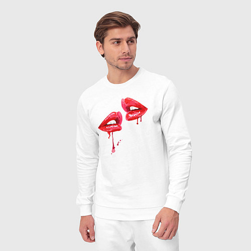 Мужской костюм Sexy lips / Белый – фото 3