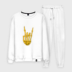 Мужской костюм Golden skeleton hand