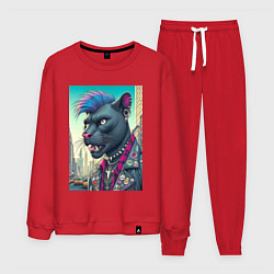 Мужской костюм Чувак пантера панк житель Нью-Йорка - нейросеть