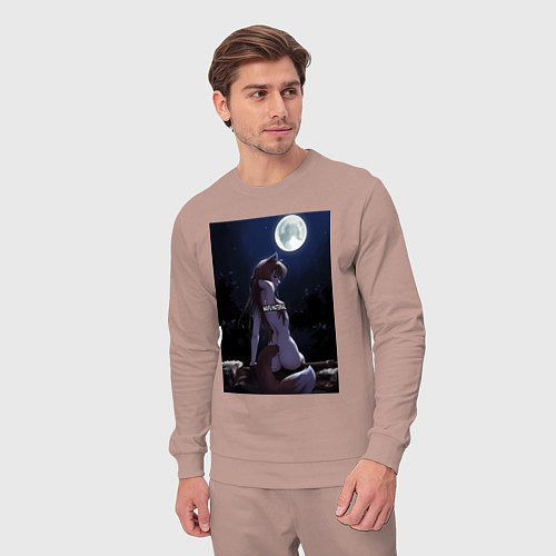 Мужской костюм Волчица и пряности Холо senpai / Пыльно-розовый – фото 3