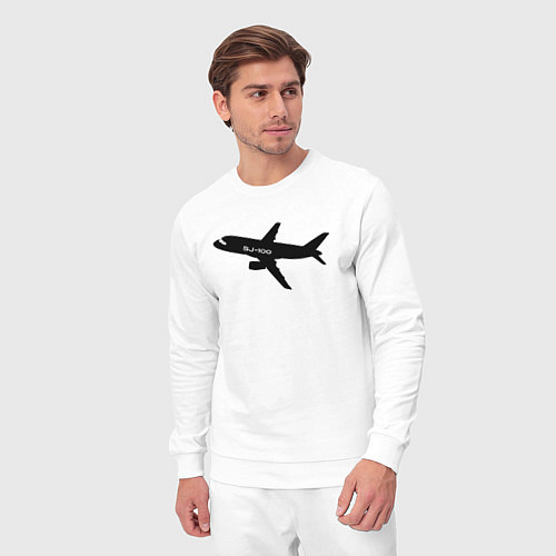 Мужской костюм Superjet-100 черный / Белый – фото 3