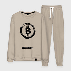 Мужской костюм Биткоин - криптовалюта символ
