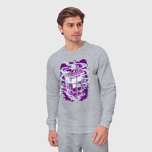 Мужской костюм Tardis violet / Меланж – фото 3
