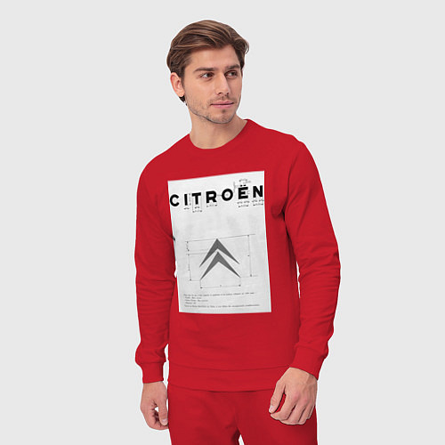 Мужской костюм Citroen логотип / Красный – фото 3