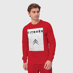 Костюм хлопковый мужской Citroen логотип, цвет: красный — фото 2