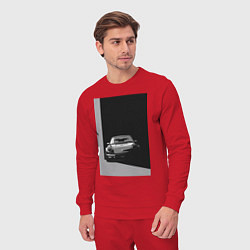 Костюм хлопковый мужской Porsche 911 легендарный автомобиль, цвет: красный — фото 2