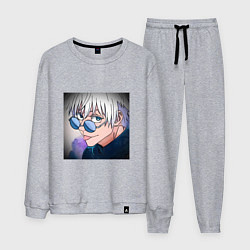 Костюм хлопковый мужской Годжо, цвет: меланж