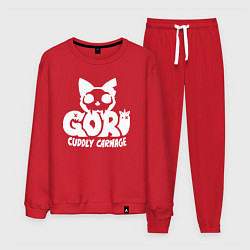 Костюм хлопковый мужской Goro cuddly carnage logo, цвет: красный