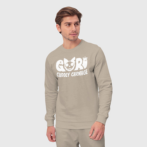 Мужской костюм Goro cuddly carnage logotype / Миндальный – фото 3