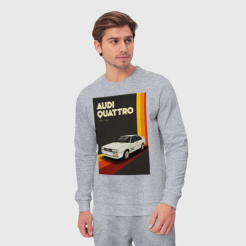 Мужской костюм Audi Quattro автомобиль / Меланж – фото 3