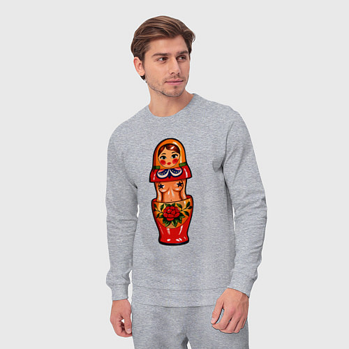 Мужской костюм Русская барби матрешка без цензуры / Меланж – фото 3