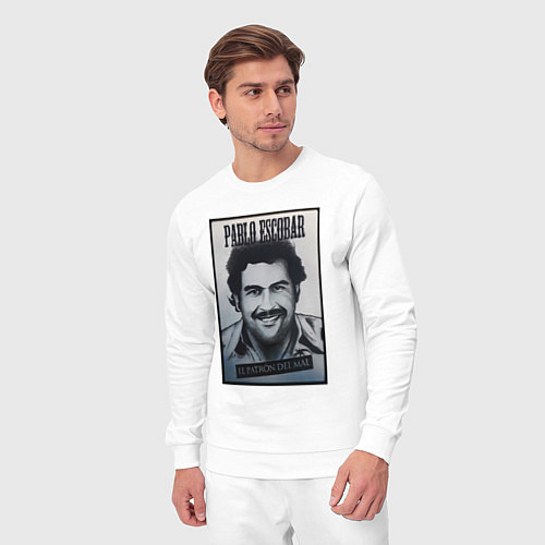 Мужской костюм Escobar draw portrait / Белый – фото 3
