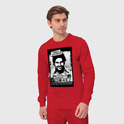 Костюм хлопковый мужской Escobar in the jail, цвет: красный — фото 2