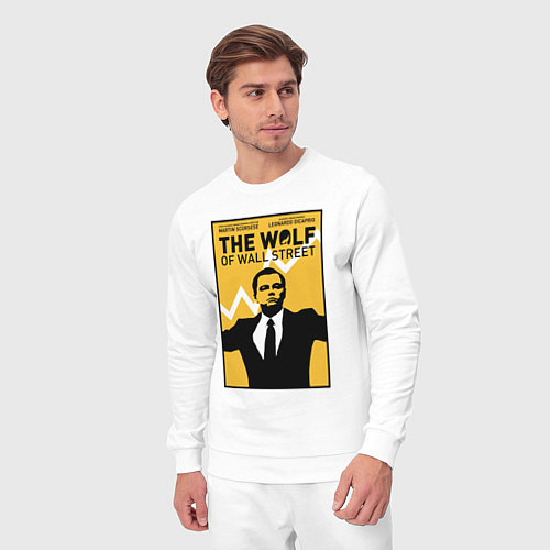 Мужской костюм Волк с волстрит - Ди Каприо / Белый – фото 3