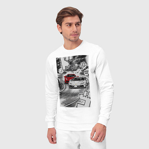 Мужской костюм Lamborghini initial d / Белый – фото 3