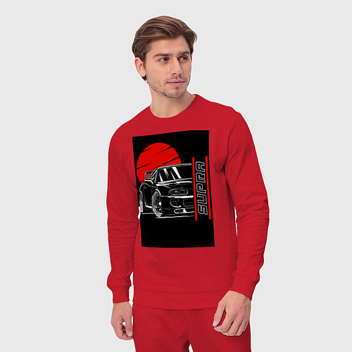 Мужской костюм Toyota Supra авто / Красный – фото 3