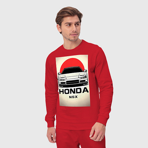 Мужской костюм Honda nsx автомобиль / Красный – фото 3
