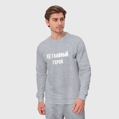 Мужской костюм Её главный герой / Меланж – фото 3