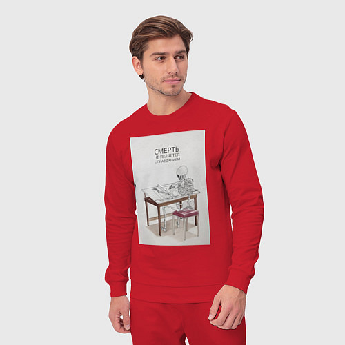 Мужской костюм Дизайнер скелет / Красный – фото 3