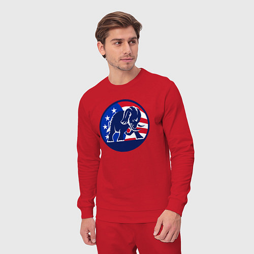 Мужской костюм Слон - США / Красный – фото 3