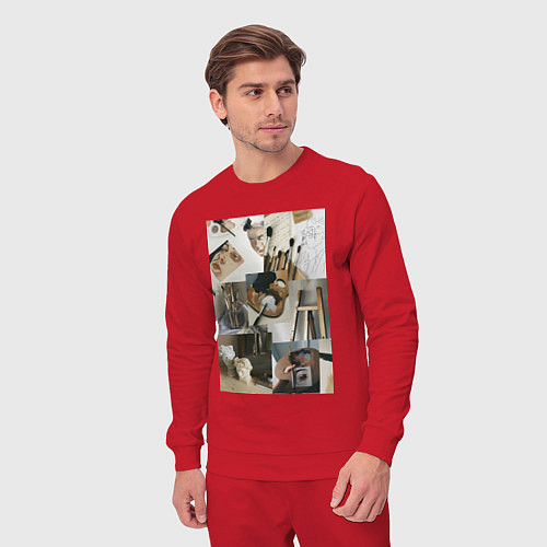 Мужской костюм Художник эстетика / Красный – фото 3