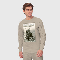 Костюм хлопковый мужской Duck hunt - hunter, цвет: миндальный — фото 2