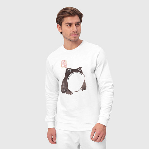 Мужской костюм Мацумото Ходжи - жаба живопись / Белый – фото 3