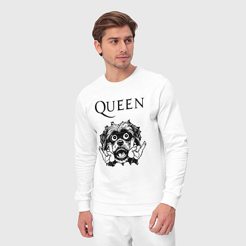 Мужской костюм Queen - rock dog / Белый – фото 3