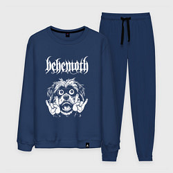 Костюм хлопковый мужской Behemoth rock dog, цвет: тёмно-синий